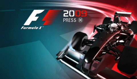 F1 2009 title screen for PSP